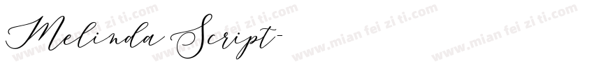 Melinda Script字体转换